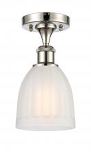 Innovations Lighting 516-1C-PN-G441-LED - Brookfield - 1 Light - 6 inch - Polished Nickel - Semi-Flush Mount