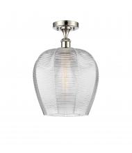 Innovations Lighting 516-1C-PN-G462-12-LED - Norfolk - 1 Light - 12 inch - Polished Nickel - Semi-Flush Mount