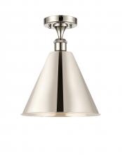 Innovations Lighting 516-1C-PN-MBC-12-PN-LED - Berkshire - 1 Light - 12 inch - Polished Nickel - Semi-Flush Mount