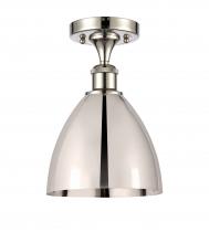 Innovations Lighting 516-1C-PN-MBD-75-PN-LED - Bristol - 1 Light - 8 inch - Polished Nickel - Semi-Flush Mount