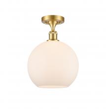 Innovations Lighting 516-1C-SG-G121-10-LED - Athens - 1 Light - 10 inch - Satin Gold - Semi-Flush Mount