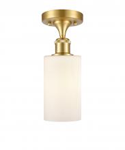 Innovations Lighting 516-1C-SG-G801-LED - Clymer - 1 Light - 4 inch - Satin Gold - Semi-Flush Mount