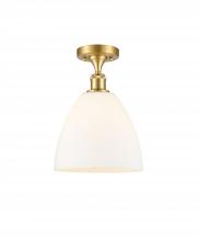 Innovations Lighting 516-1C-SG-GBD-91-LED - Bristol - 1 Light - 9 inch - Satin Gold - Semi-Flush Mount
