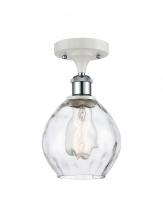 Innovations Lighting 516-1C-WPC-G362-LED - Waverly - 1 Light - 6 inch - White Polished Chrome - Semi-Flush Mount