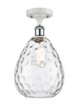Innovations Lighting 516-1C-WPC-G372-LED - Waverly - 1 Light - 8 inch - White Polished Chrome - Semi-Flush Mount