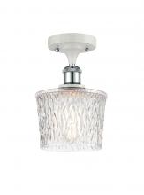 Innovations Lighting 516-1C-WPC-G402-LED - Niagara - 1 Light - 7 inch - White Polished Chrome - Semi-Flush Mount