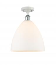 Innovations Lighting 516-1C-WPC-GBD-121-LED - Bristol - 1 Light - 12 inch - White Polished Chrome - Semi-Flush Mount