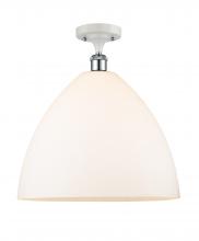 Innovations Lighting 516-1C-WPC-GBD-161-LED - Bristol - 1 Light - 16 inch - White Polished Chrome - Semi-Flush Mount
