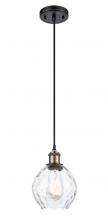 Innovations Lighting 516-1P-BAB-G362-LED - Waverly - 1 Light - 6 inch - Black Antique Brass - Cord hung - Mini Pendant