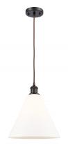 Innovations Lighting 516-1P-OB-GBC-121-LED - Berkshire - 1 Light - 12 inch - Oil Rubbed Bronze - Cord hung - Mini Pendant