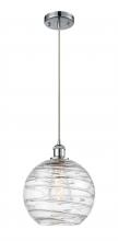 Innovations Lighting 516-1P-PC-G1213-10-LED - Athens Deco Swirl - 1 Light - 10 inch - Polished Chrome - Cord hung - Mini Pendant