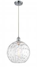 Innovations Lighting 516-1P-PC-G1215-12-LED - Athens Water Glass - 1 Light - 12 inch - Polished Chrome - Cord hung - Mini Pendant