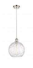 Innovations Lighting 516-1P-PN-G1215-10-LED - Athens Water Glass - 1 Light - 10 inch - Polished Nickel - Cord hung - Mini Pendant