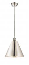 Innovations Lighting 516-1P-PN-MBC-12-PN-LED - Berkshire - 1 Light - 12 inch - Polished Nickel - Cord hung - Mini Pendant
