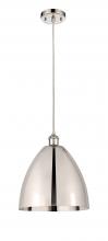 Innovations Lighting 516-1P-PN-MBD-12-PN-LED - Bristol - 1 Light - 12 inch - Polished Nickel - Cord hung - Mini Pendant
