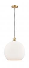 Innovations Lighting 516-1P-SG-G121-14-LED - Athens - 1 Light - 14 inch - Satin Gold - Cord hung - Pendant