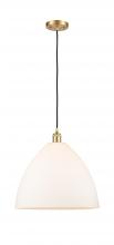 Innovations Lighting 516-1P-SG-GBD-161-LED - Bristol - 1 Light - 16 inch - Satin Gold - Cord hung - Pendant