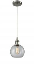 Innovations Lighting 516-1P-SN-G122-LED - Athens - 1 Light - 8 inch - Brushed Satin Nickel - Cord hung - Mini Pendant