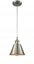 Innovations Lighting 516-1P-SN-M8-LED - Smithfield - 1 Light - 7 inch - Brushed Satin Nickel - Cord hung - Mini Pendant