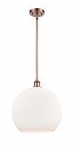 Innovations Lighting 516-1S-AC-G121-14-LED - Athens - 1 Light - 14 inch - Antique Copper - Pendant