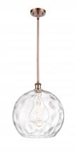 Innovations Lighting 516-1S-AC-G1215-14-LED - Athens Water Glass - 1 Light - 13 inch - Antique Copper - Pendant