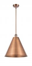Innovations Lighting 516-1S-AC-MBC-16-AC-LED - Berkshire - 1 Light - 16 inch - Antique Copper - Pendant