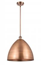 Innovations Lighting 516-1S-AC-MBD-16-AC-LED - Bristol - 1 Light - 16 inch - Antique Copper - Pendant