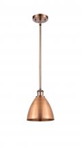 Innovations Lighting 516-1S-AC-MBD-75-AC-LED - Bristol - 1 Light - 8 inch - Antique Copper - Pendant
