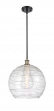 Innovations Lighting 516-1S-BAB-G1213-14-LED - Athens Deco Swirl - 1 Light - 14 inch - Black Antique Brass - Pendant