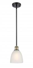 Innovations Lighting 516-1S-BAB-G381-LED - Castile - 1 Light - 6 inch - Black Antique Brass - Mini Pendant