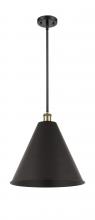 Innovations Lighting 516-1S-BAB-MBC-16-BK-LED - Berkshire - 1 Light - 16 inch - Black Antique Brass - Pendant
