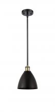 Innovations Lighting 516-1S-BAB-MBD-75-BK-LED - Bristol - 1 Light - 8 inch - Black Antique Brass - Pendant