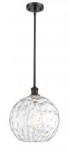Innovations Lighting 516-1S-OB-G1215-12-LED - Athens Water Glass - 1 Light - 12 inch - Oil Rubbed Bronze - Mini Pendant