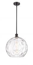Innovations Lighting 516-1S-OB-G1215-14-LED - Athens Water Glass - 1 Light - 13 inch - Oil Rubbed Bronze - Pendant