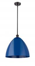 Innovations Lighting 516-1S-OB-MBD-16-BL-LED - Plymouth - 1 Light - 16 inch - Oil Rubbed Bronze - Pendant