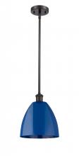 Innovations Lighting 516-1S-OB-MBD-9-BL-LED - Plymouth - 1 Light - 9 inch - Oil Rubbed Bronze - Pendant