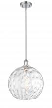 Innovations Lighting 516-1S-PC-G1215-12-LED - Athens Water Glass - 1 Light - 12 inch - Polished Chrome - Mini Pendant