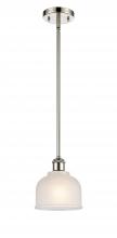 Innovations Lighting 516-1S-PN-G411-LED - Dayton - 1 Light - 6 inch - Polished Nickel - Mini Pendant