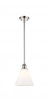 Innovations Lighting 516-1S-PN-GBC-81-LED - Berkshire - 1 Light - 8 inch - Polished Nickel - Mini Pendant