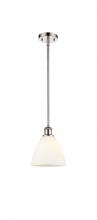 Innovations Lighting 516-1S-PN-GBD-751-LED - Bristol - 1 Light - 8 inch - Polished Nickel - Mini Pendant