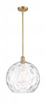 Innovations Lighting 516-1S-SG-G1215-14-LED - Athens Water Glass - 1 Light - 13 inch - Satin Gold - Pendant