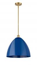 Innovations Lighting 516-1S-SG-MBD-16-BL-LED - Plymouth - 1 Light - 16 inch - Satin Gold - Pendant