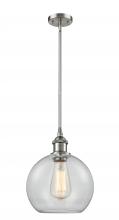 Innovations Lighting 516-1S-SN-G122-LED - Athens - 1 Light - 8 inch - Brushed Satin Nickel - Mini Pendant