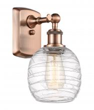 Innovations Lighting 516-1W-AC-G1013-LED - Belfast - 1 Light - 6 inch - Antique Copper - Sconce