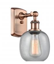 Innovations Lighting 516-1W-AC-G104-LED - Belfast - 1 Light - 6 inch - Antique Copper - Sconce