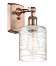 Innovations Lighting 516-1W-AC-G1113-LED - Cobbleskill - 1 Light - 5 inch - Antique Copper - Sconce