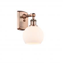 Innovations Lighting 516-1W-AC-G121-6-LED - Athens - 1 Light - 6 inch - Antique Copper - Sconce