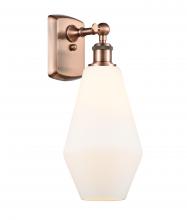 Innovations Lighting 516-1W-AC-G651-7-LED - Cindyrella - 1 Light - 7 inch - Antique Copper - Sconce