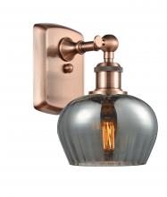 Innovations Lighting 516-1W-AC-G93-LED - Fenton - 1 Light - 7 inch - Antique Copper - Sconce