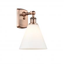 Innovations Lighting 516-1W-AC-GBC-81-LED - Berkshire - 1 Light - 8 inch - Antique Copper - Sconce